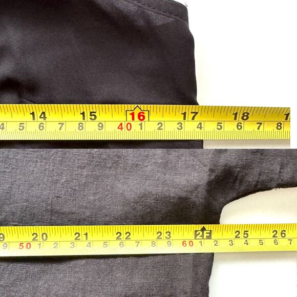 Jenni Kayne Women’s Black Midi Maxi Linen Dress Dropped Shoulder *Flaw - Picture 6 of 16